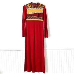Vintage Carole Little Sweater Wool Maxi Dress